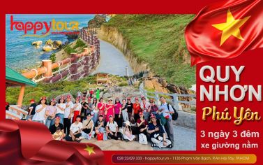 TOUR QUY NHƠN PHÚ YÊN - 3 NGÀY 3 ĐÊM -  XE GIƯỜNG NẰM - TOUR LỄ 2026