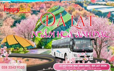 TOUR ĐÀ LẠT 3 NGÀY 3 ĐÊM - NGẮM HOA ANH ĐÀO