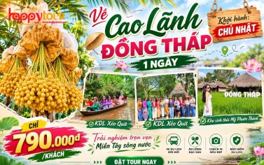 TOUR ĐỒNG THÁP - VƯỜN CHÀ LÀ  - XẺO QUÝT 1 NGÀY