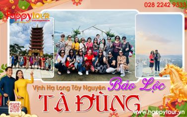 TOUR TÀ ĐÙNG - VỊNH HẠ LONG TÂY NGUYÊN - BẢO LỘC 2 NGÀY 2 ĐÊM - TOUR TẾT 2026